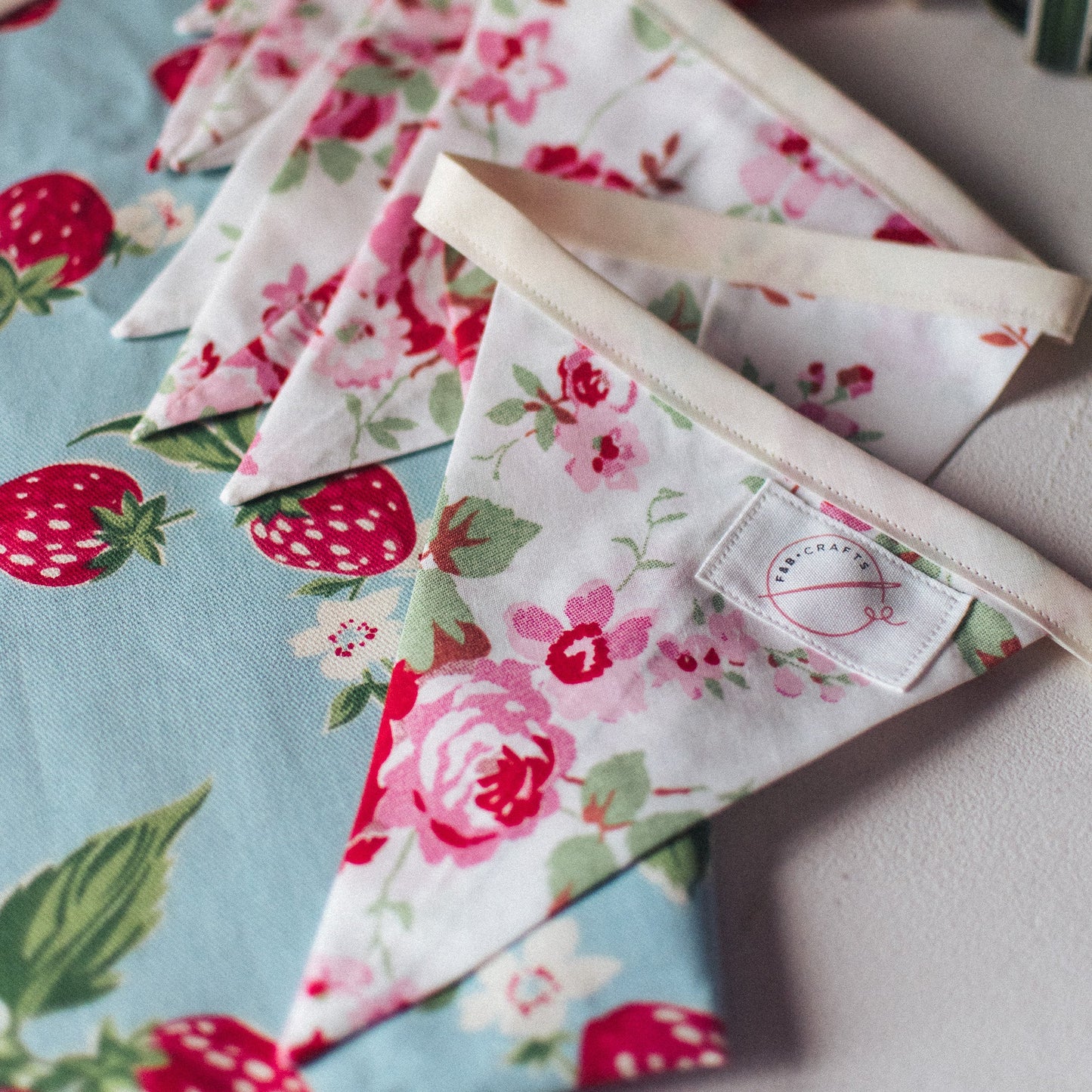 Cath Kidston Rosali Fabric Bunting - F&B Crafts - F&B Handmade