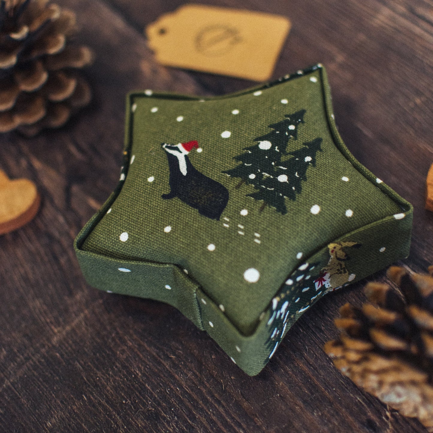 Festive Forest Padded Fabric Hanging Star - Sophie Allport - F&B Crafts - F&B Crafts