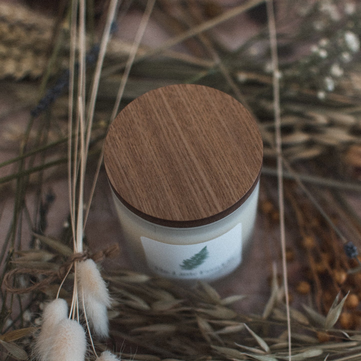French Lavender & Jasmine Essential Oil Candle - F&B Crafts - The Little Fern Co