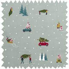 Home for Christmas Padded Fabric Hanging Star - Sophie Allport - F&B Crafts - F&B Crafts