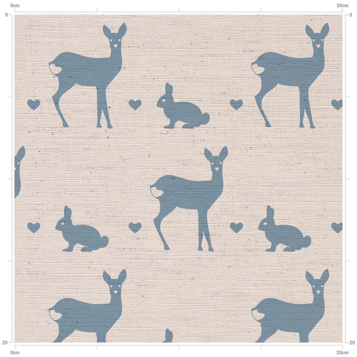 Letter in Deer & Rabbit Print - F&B Crafts - F&B Designs