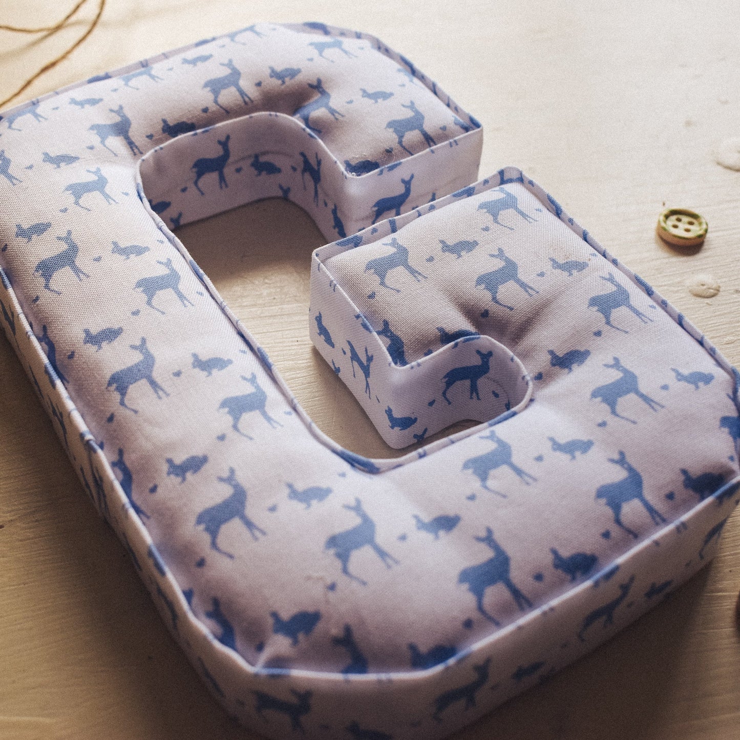 Letter in Deer & Rabbit Print - F&B Crafts - F&B Designs