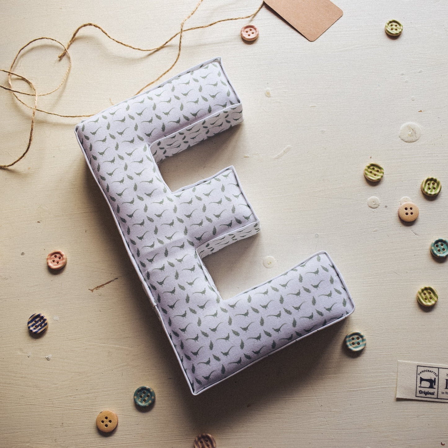Letter in Pheasant & Fern Print - F&B Crafts - F&B Designs