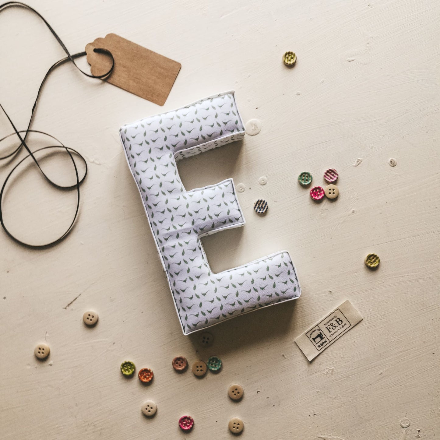 Letter in Pheasant & Fern Print - F&B Crafts - F&B Designs