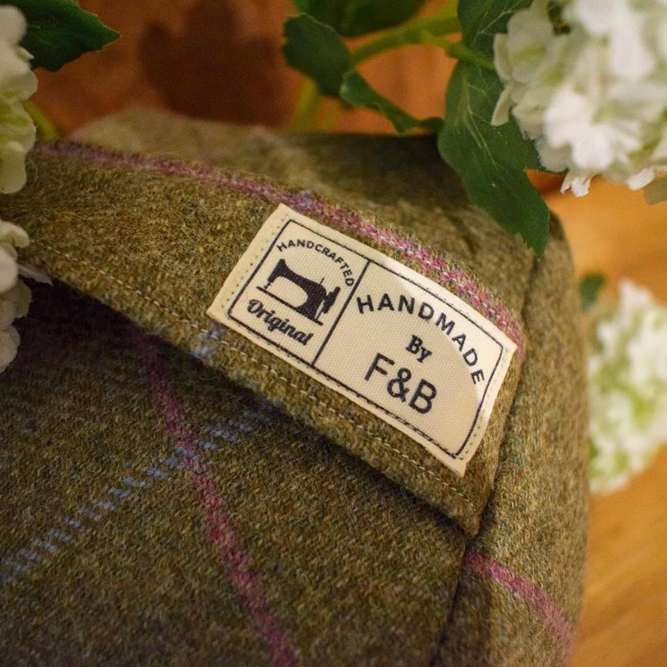 Light Blue, Green & Pink Tweed Doorstops - F&B Crafts - F&B Handmade