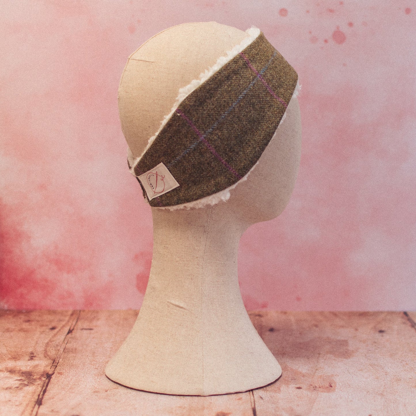 Light Green, Blue and Pink Tweed Head Warmer - F&B Crafts - F&B Handmade
