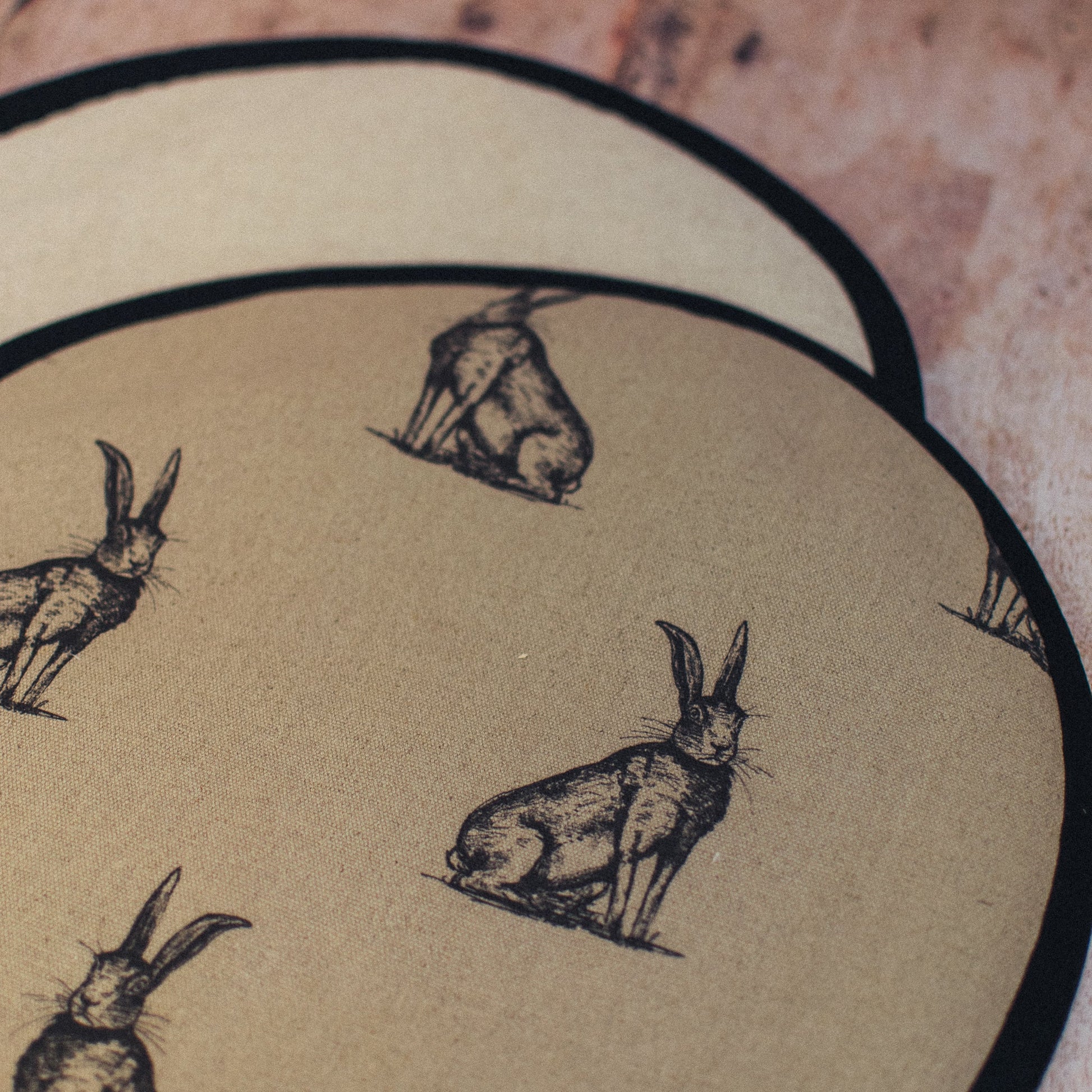 Pen Illustration Hare Hob Covers - F&B Crafts - F&B Handmade