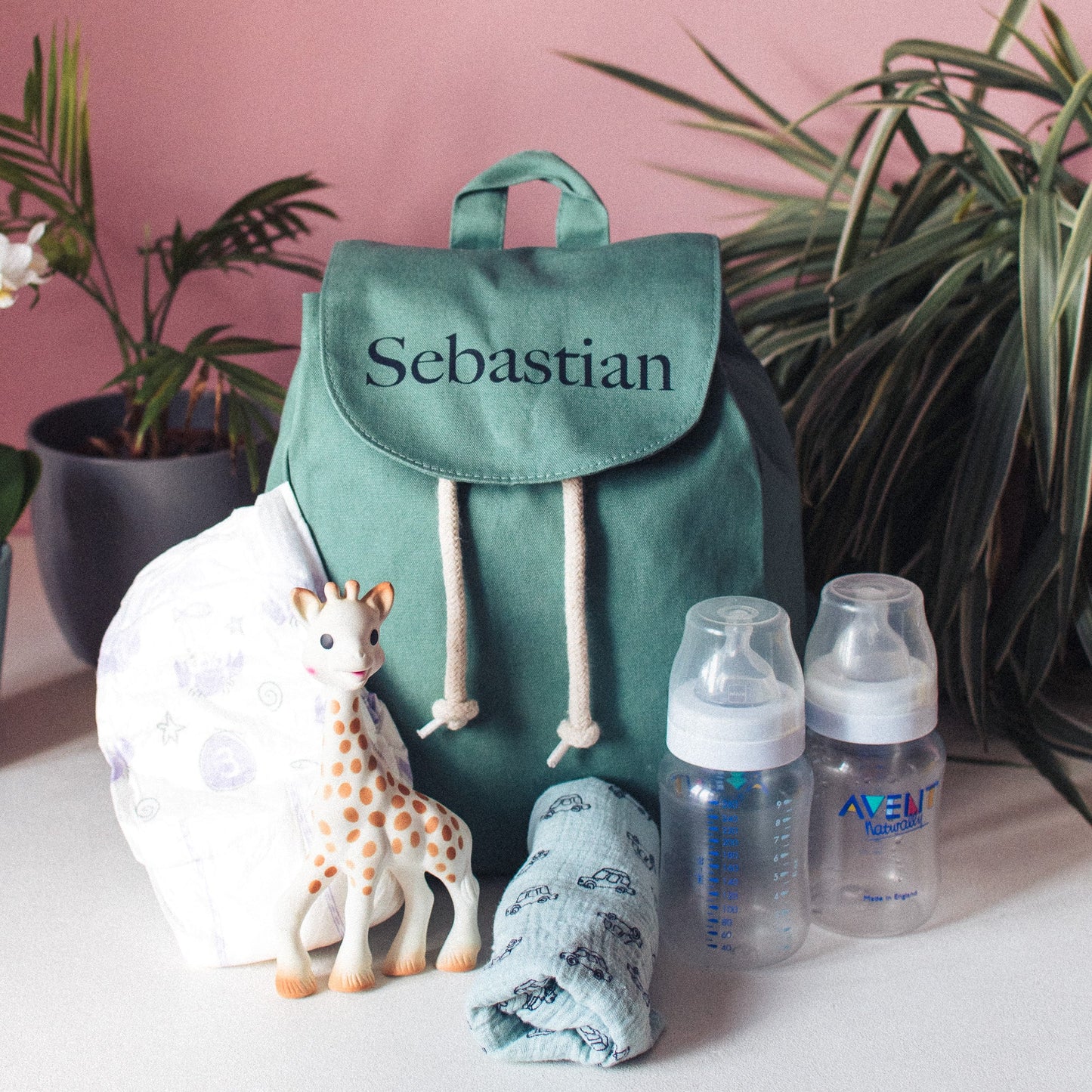 Personalised Mini Cotton Rucksack - F&B Crafts - Fox & Co Apparel