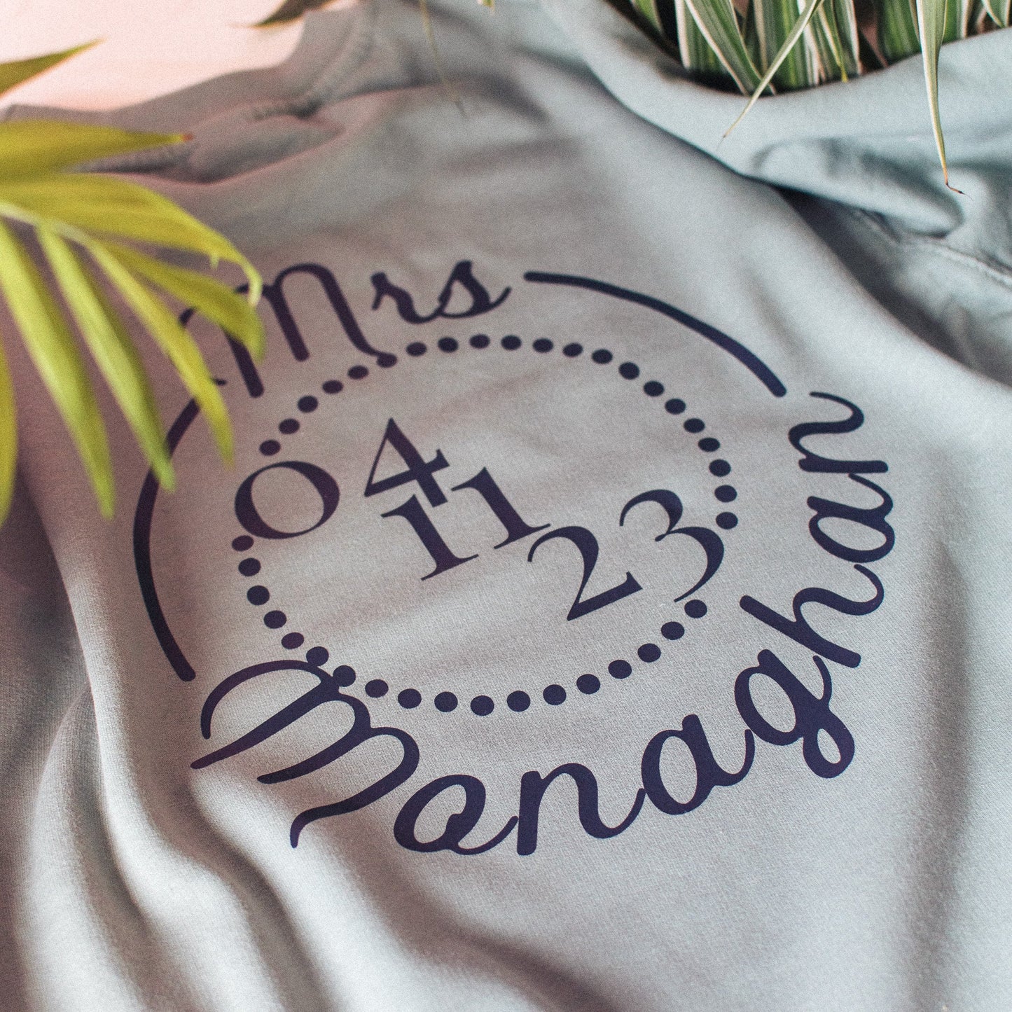 Personalised "Mrs" Jumper with Wedding Date - F&B Crafts - Fox & Co Apparel