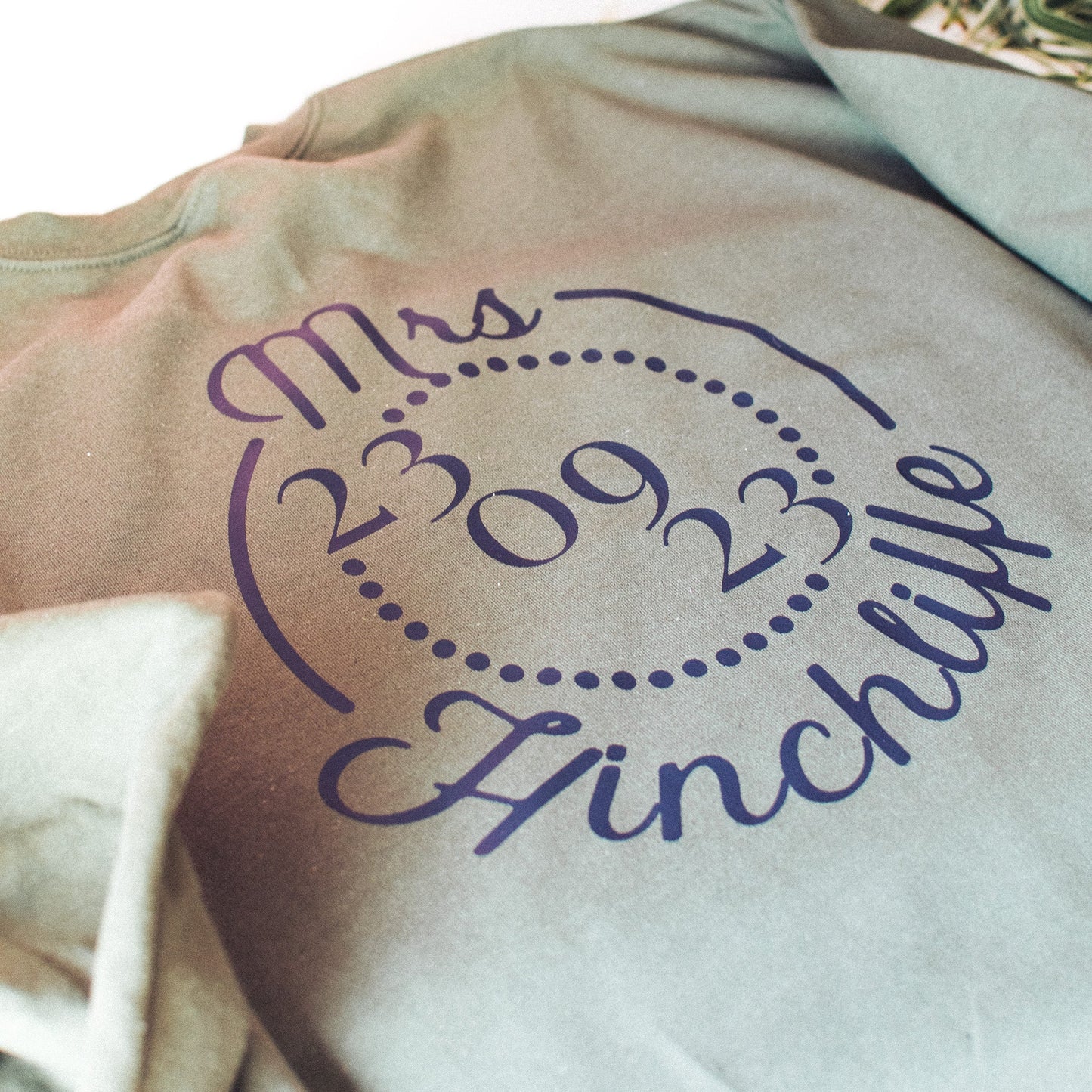 Personalised "Mrs" Jumper with Wedding Date - F&B Crafts - Fox & Co Apparel