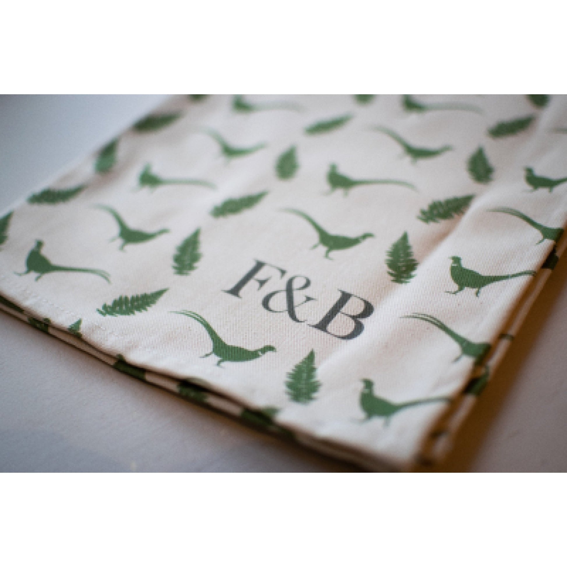 Pheasant & Fern Tea Towels - F&B Crafts - F&B Designs
