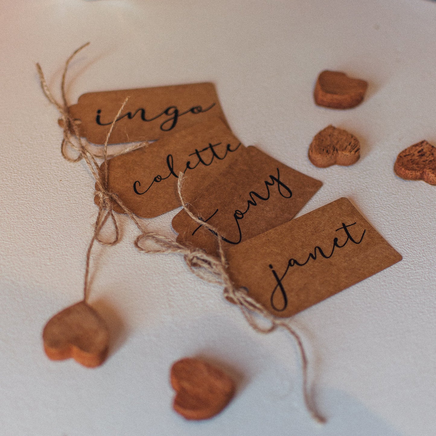 Place Name Craft Tag with Twine Bow - F&B Crafts - F&B Crafts