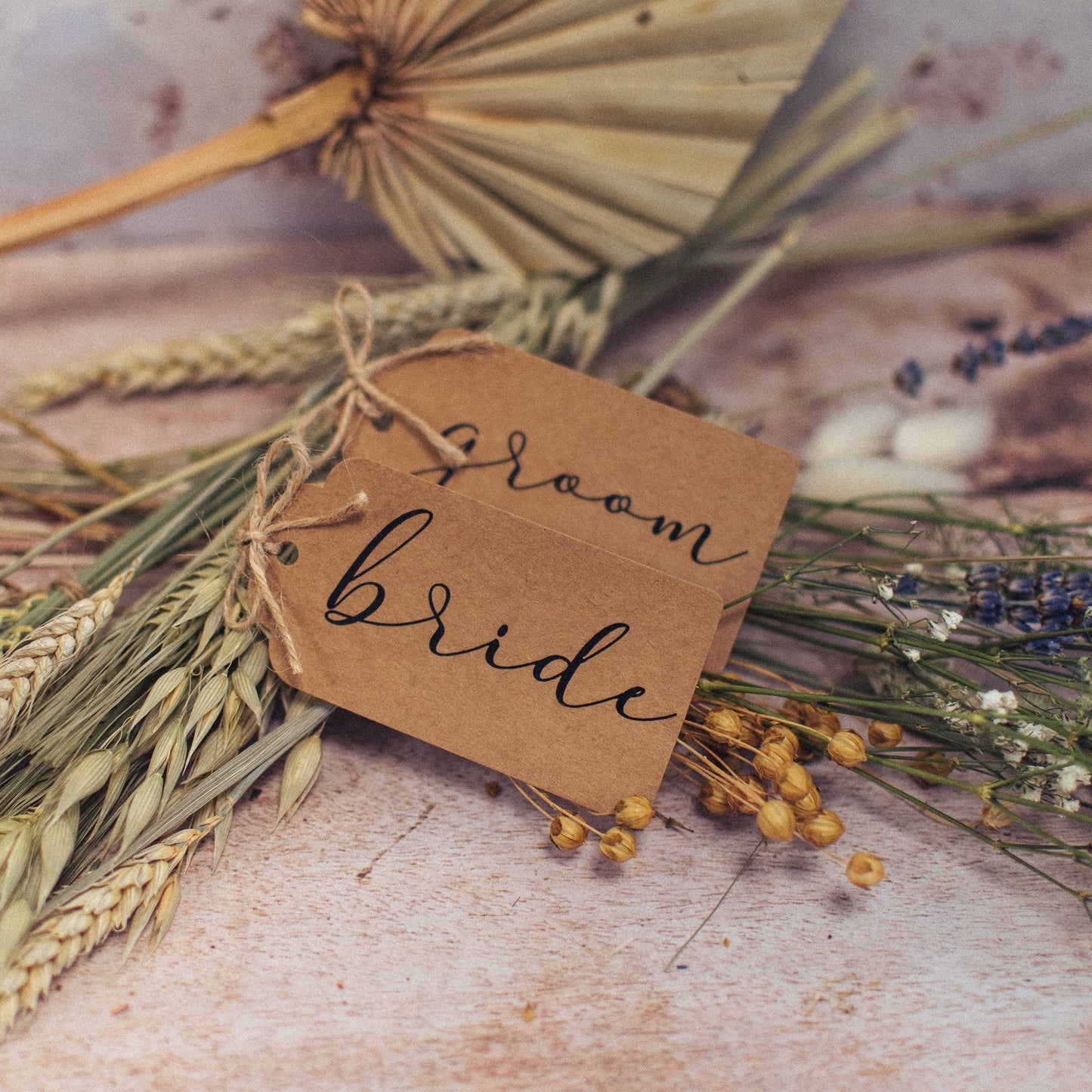 Place Name Craft Tag with Twine Bow - F&B Crafts - F&B Crafts