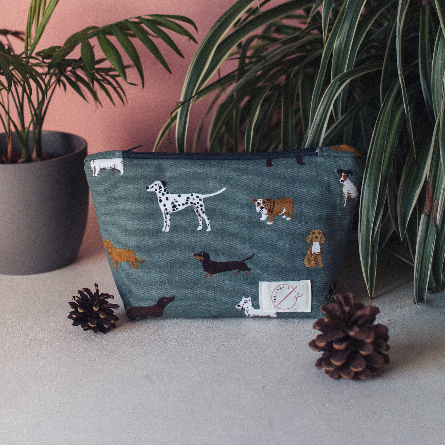 Sophie Allport Dog Print Wash Bag and Make-up Bag - F&B Crafts - F&B Designs