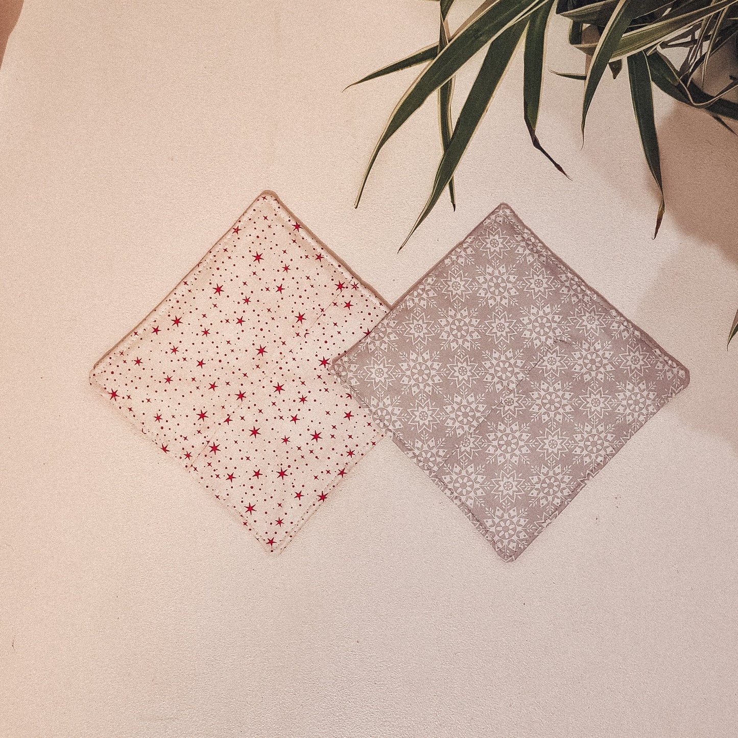 Square Festive Mats Pair - F&B Crafts - F&B Crafts