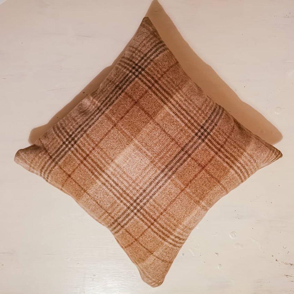 Tartan Wool Huntingtower Cushion - Abraham Moon - F&B Crafts - F&B Handmade