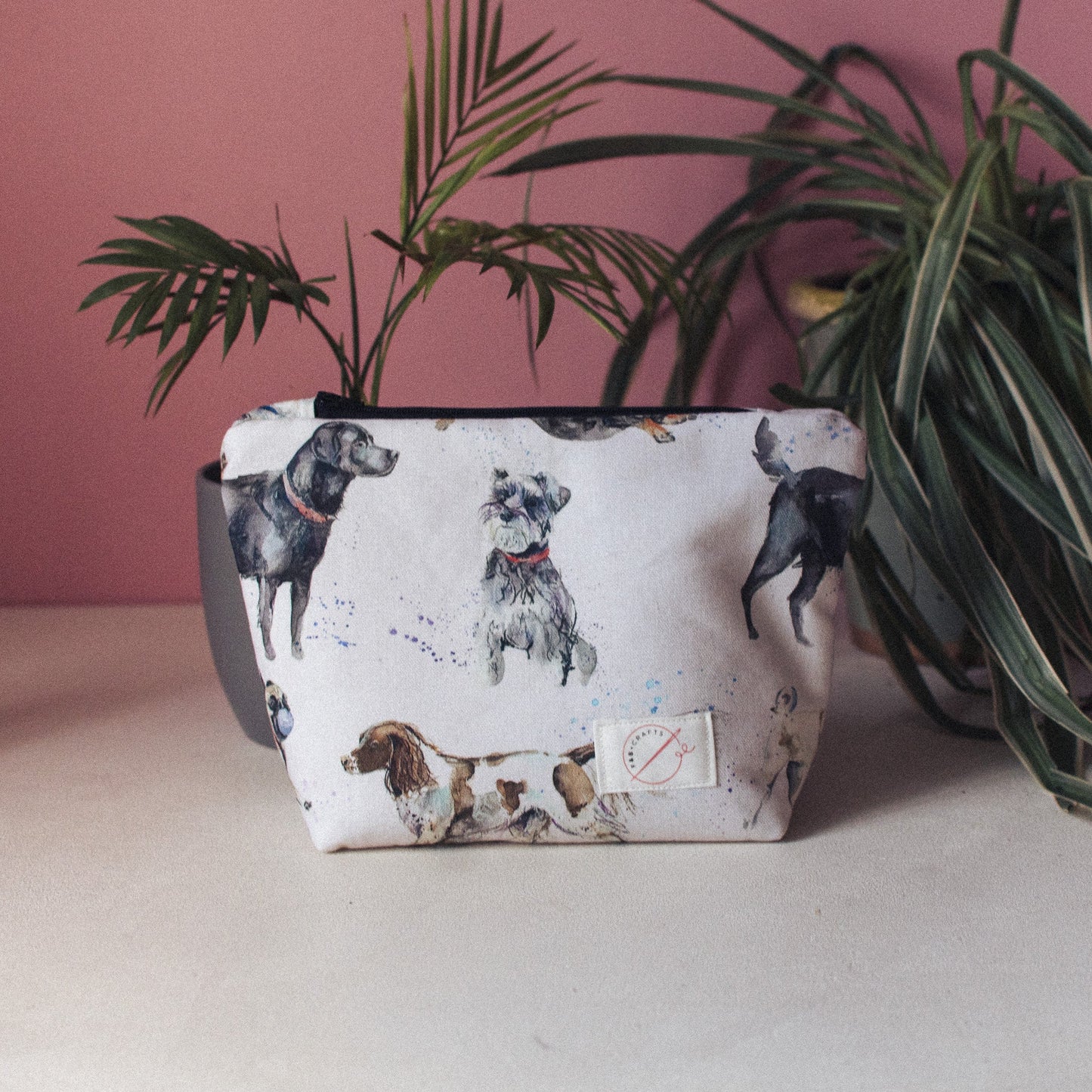 Voyage Dashing Dogs Print Wash Bag and Make-up Bag - F&B Crafts - F&B Designs