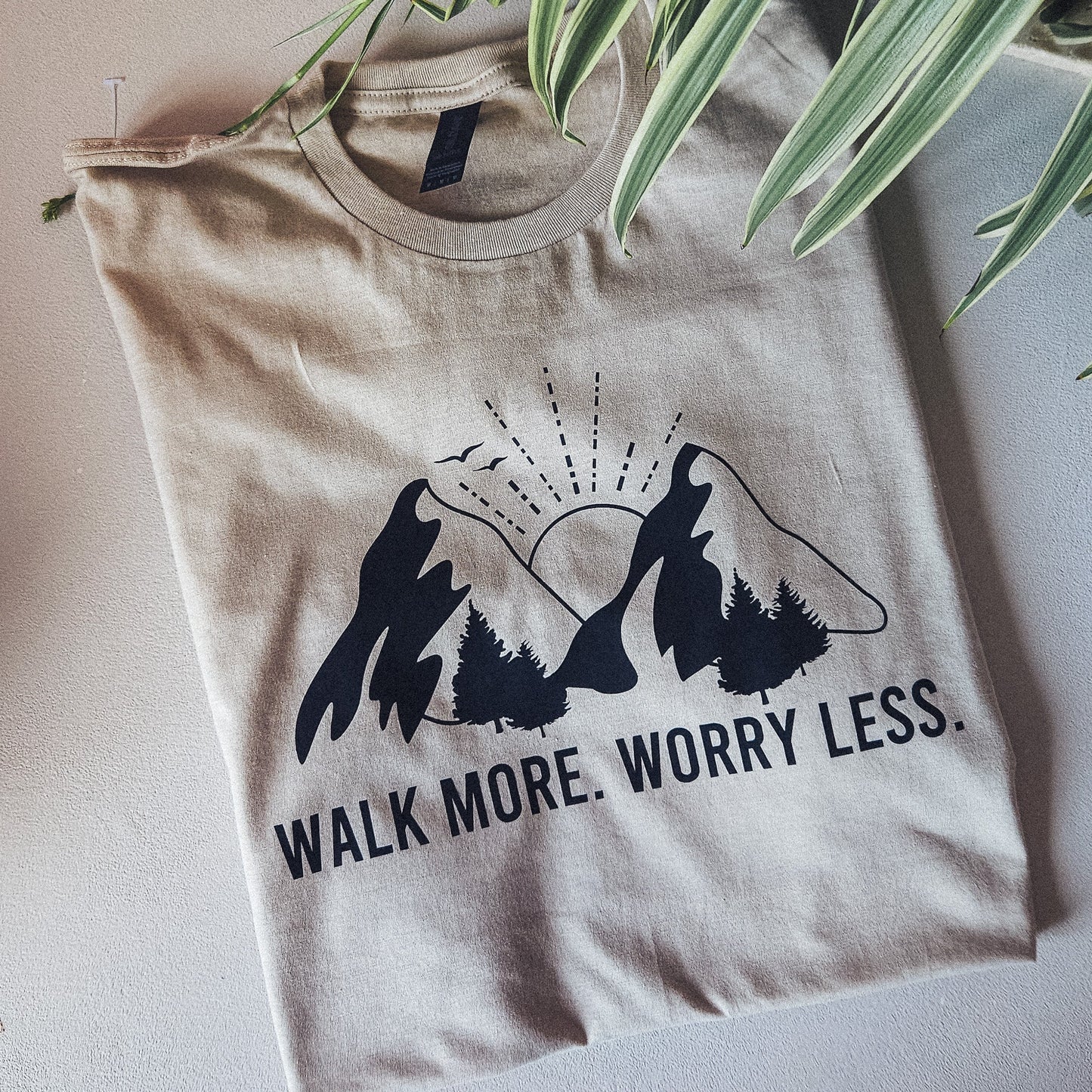 Walk More Worry Less T-Shirt - F&B Crafts - Fox & Co Apparel