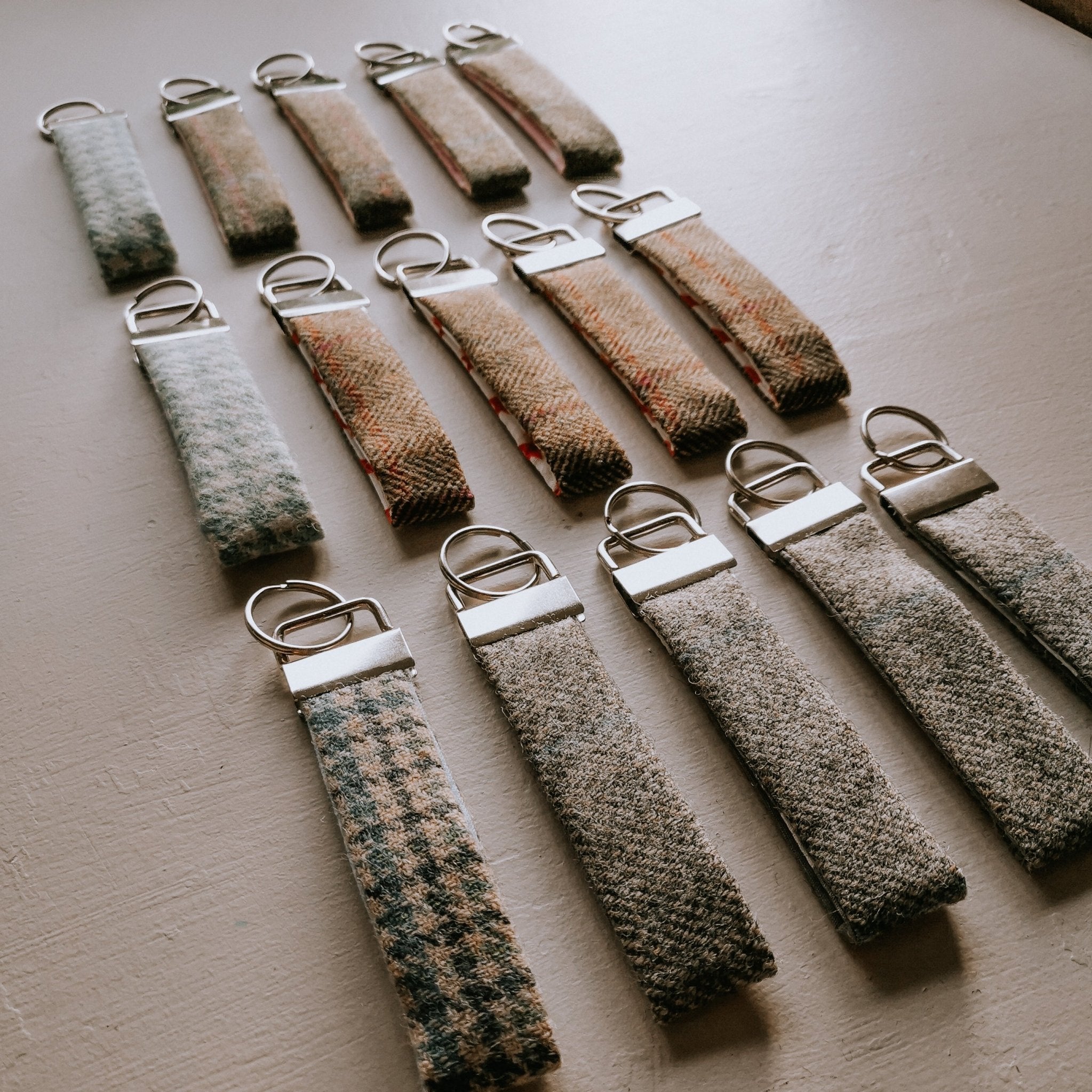 Handmade Tweed Key Rings - Made in Yorkshire by F&B – F&B Crafts