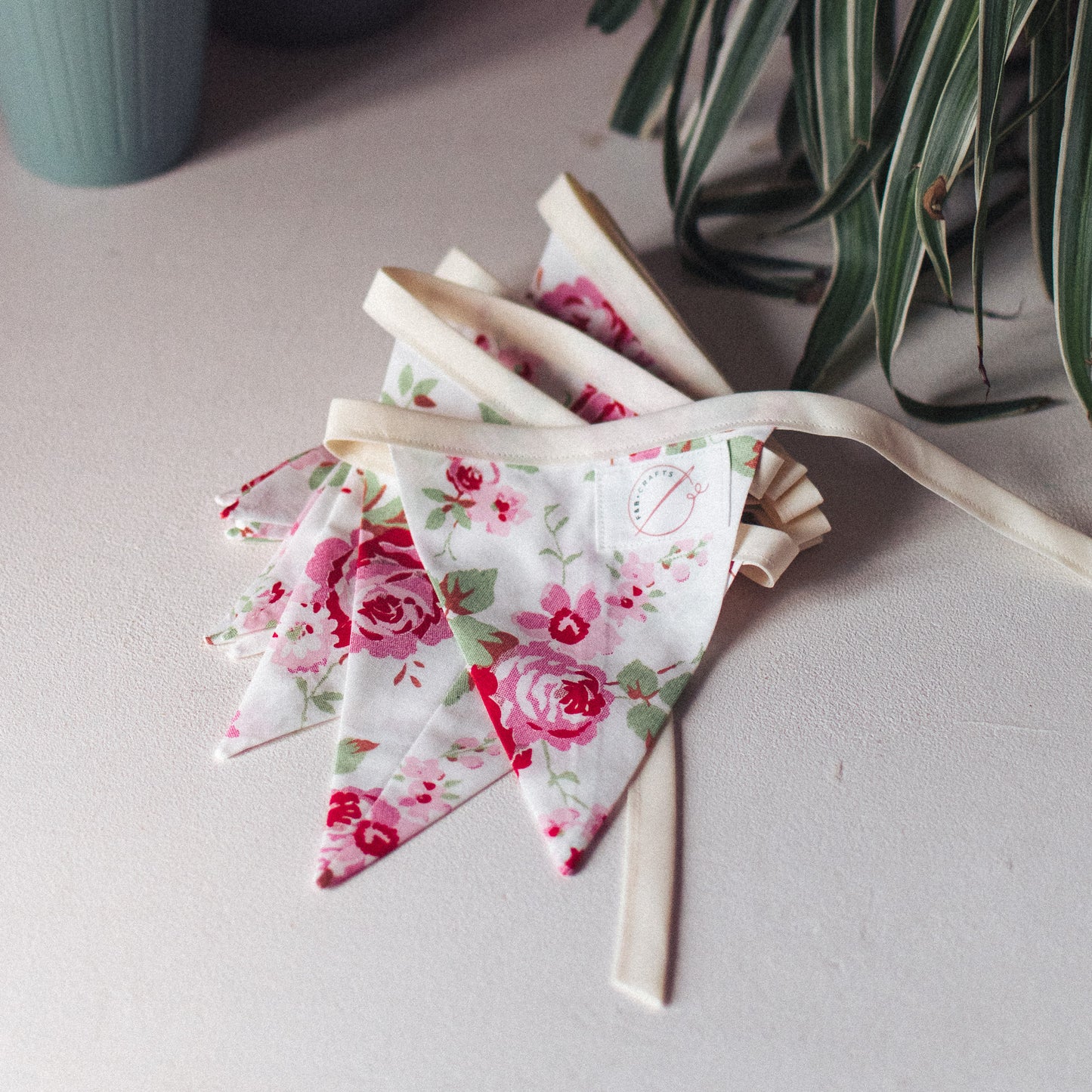 Exquisite Rosali Vintage Style Cath Kidston Bunting, perfect for weddings, parties, or elegant room decor