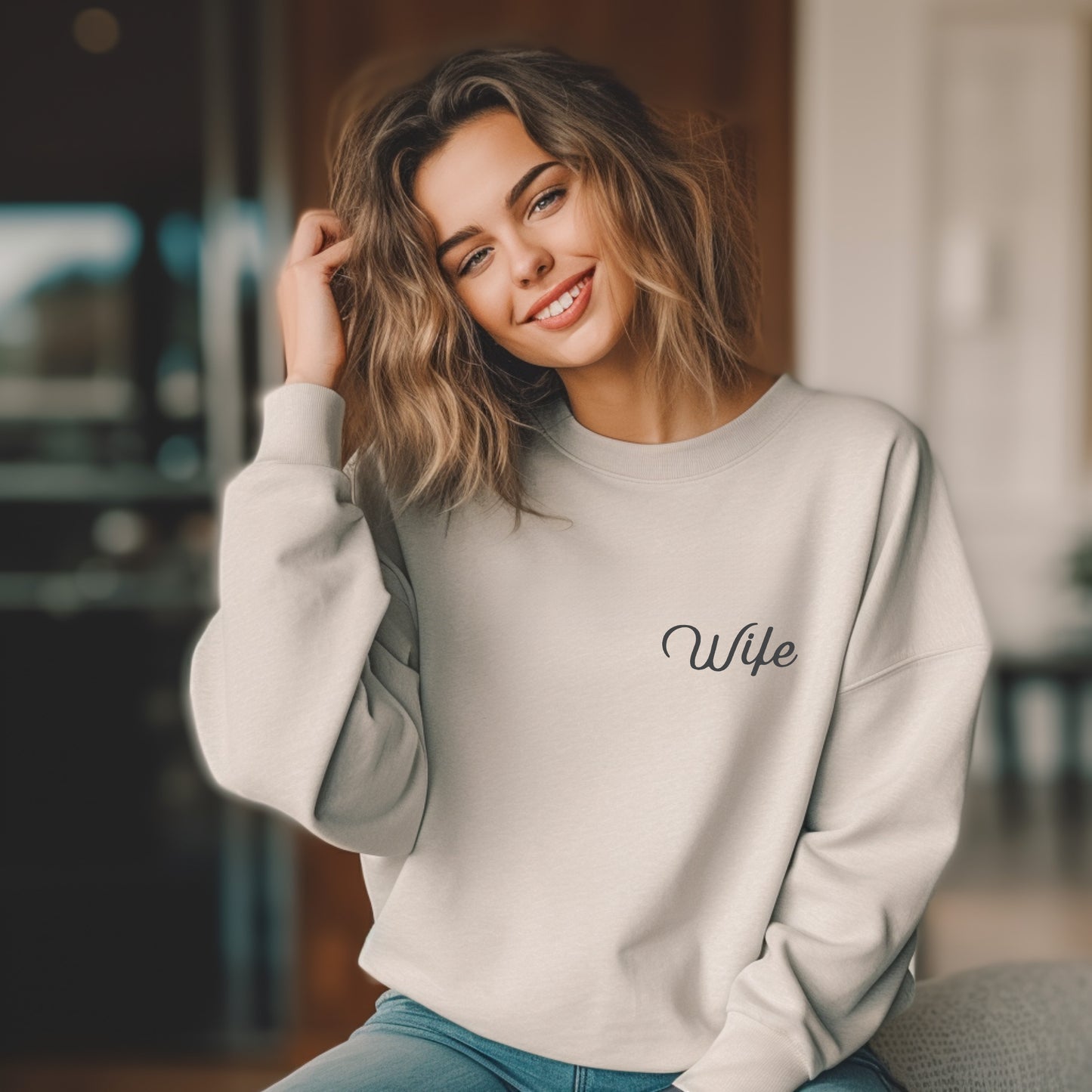 Personalised "Mrs" Jumper with Wedding Date