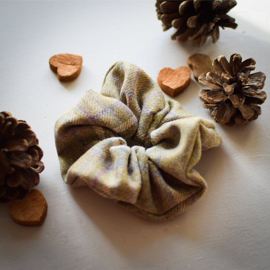 Blossom Tweed Scrunchies - F&B Crafts - F&B Handmade