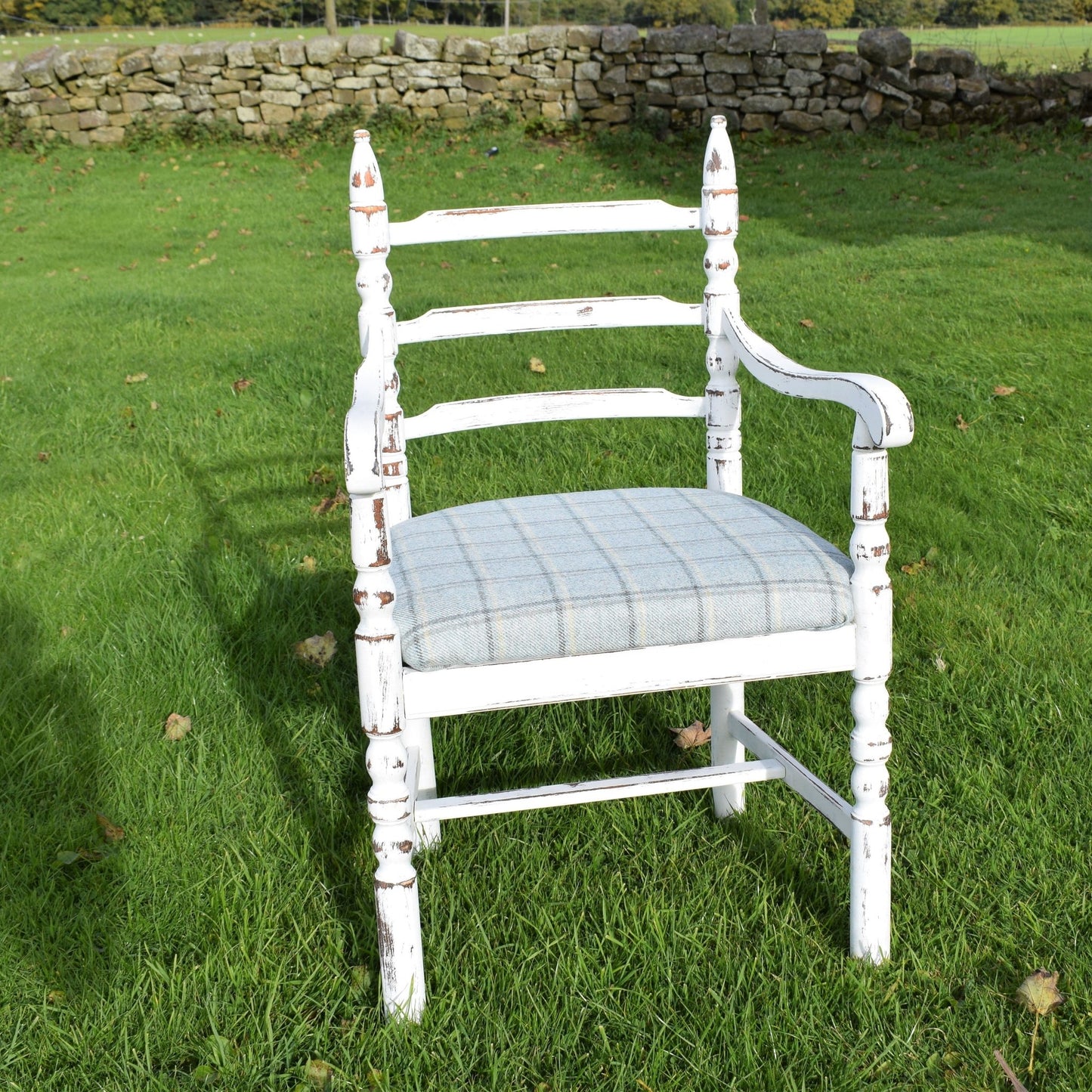 Blue Tartan Chair - F&B Crafts - F&B Handmade