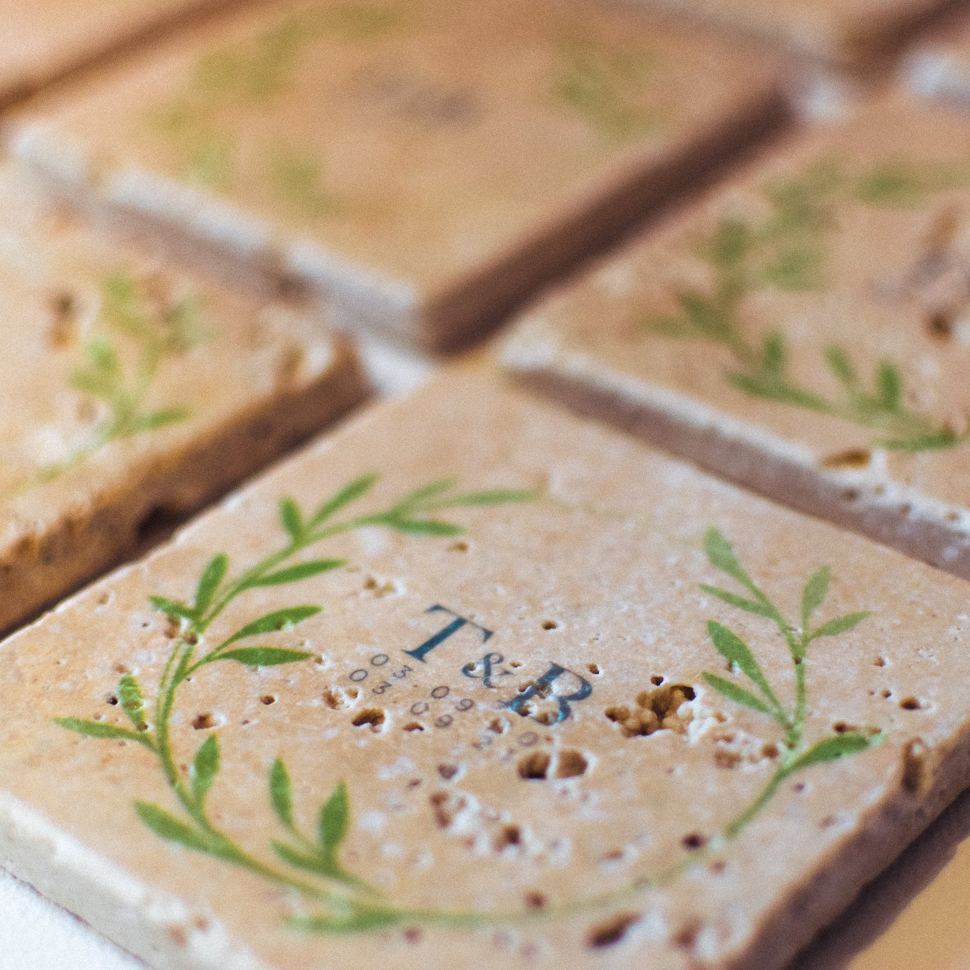 Custom Wedding Coasters - F&B Crafts - F&B Handmade
