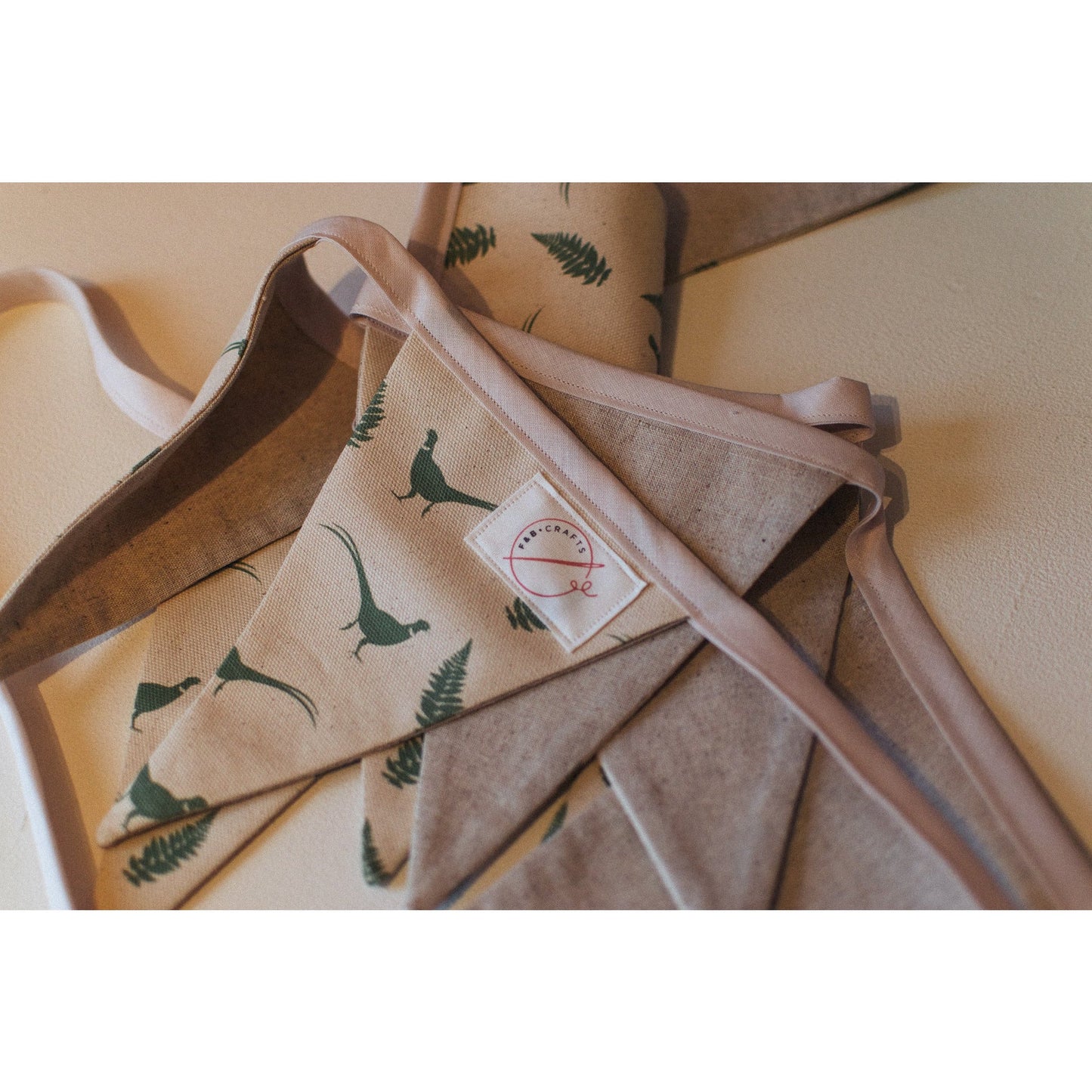 F&B Pheasant & Fern Bunting - F&B Crafts - F&B Designs