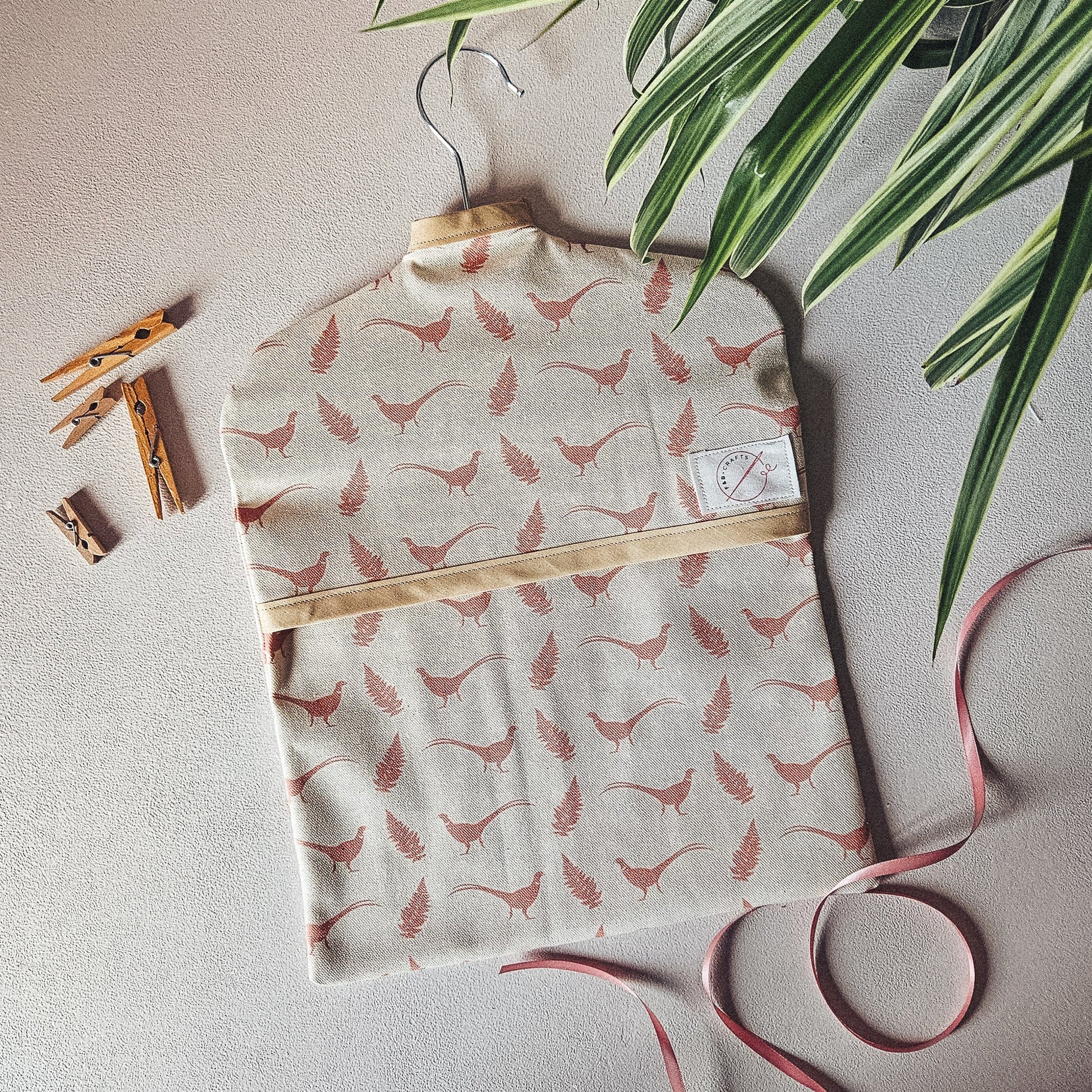 F&B Pheasant & Fern Peg Bag - F&B Crafts - F&B Designs
