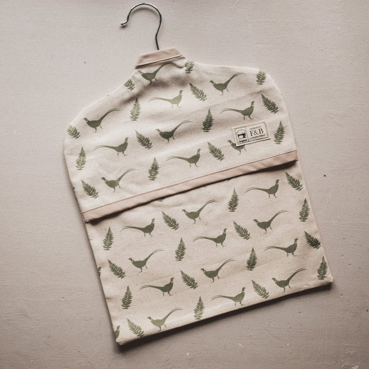 F&B Pheasant & Fern Peg Bag - F&B Crafts - F&B Designs