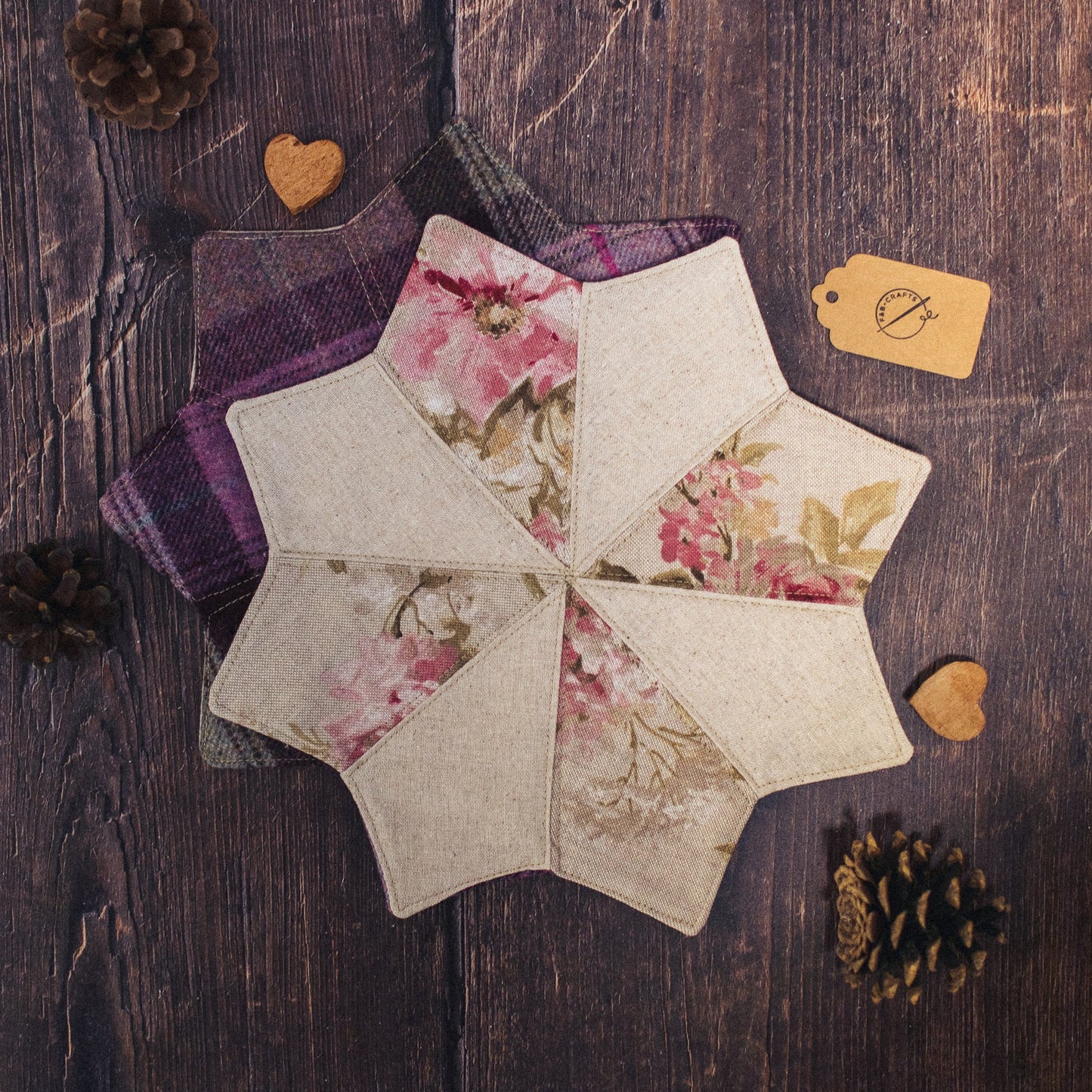 Floral Star Mat - F&B Crafts - F&B Handmade