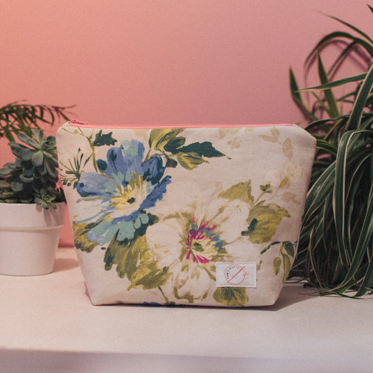 Floral Wash Bag/Make-up Bag - F&B Crafts - F&B Handmade