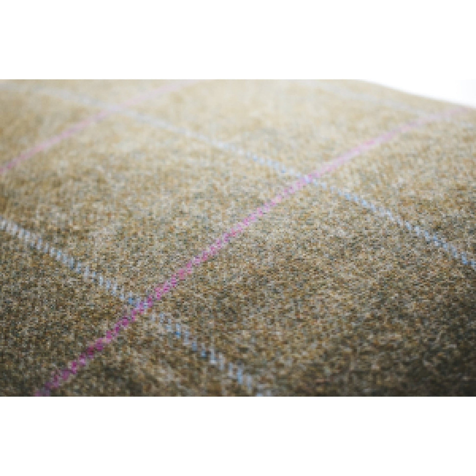 Green with Light Blue and Pink Check Tweed Cushion - F&B Crafts - F&B Handmade