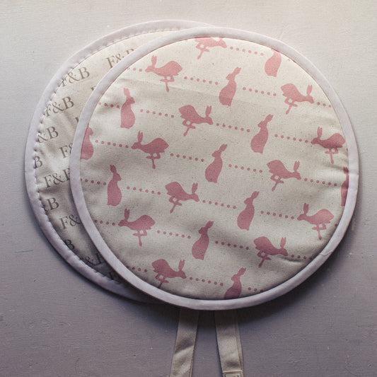 Hare & Dots Hob Covers - F&B Crafts - F&B Designs