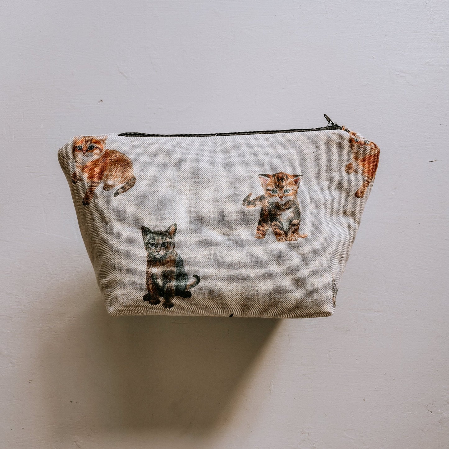 Kitten Print Wash Bag/Make-Up Bag - F&B Crafts - F&B Handmade