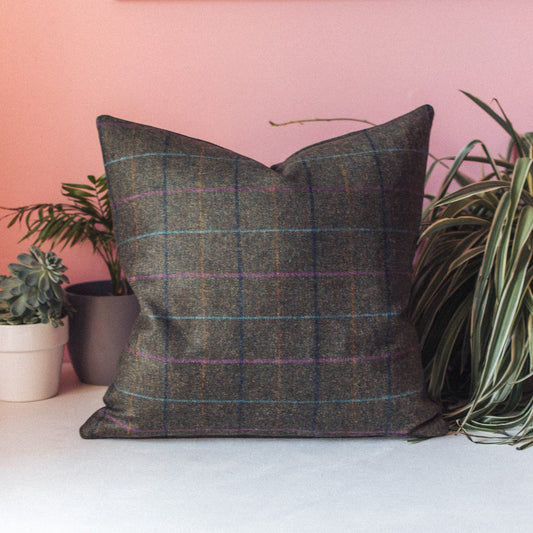 Laskill Tweed Cushion - F&B Crafts - F&B Handmade