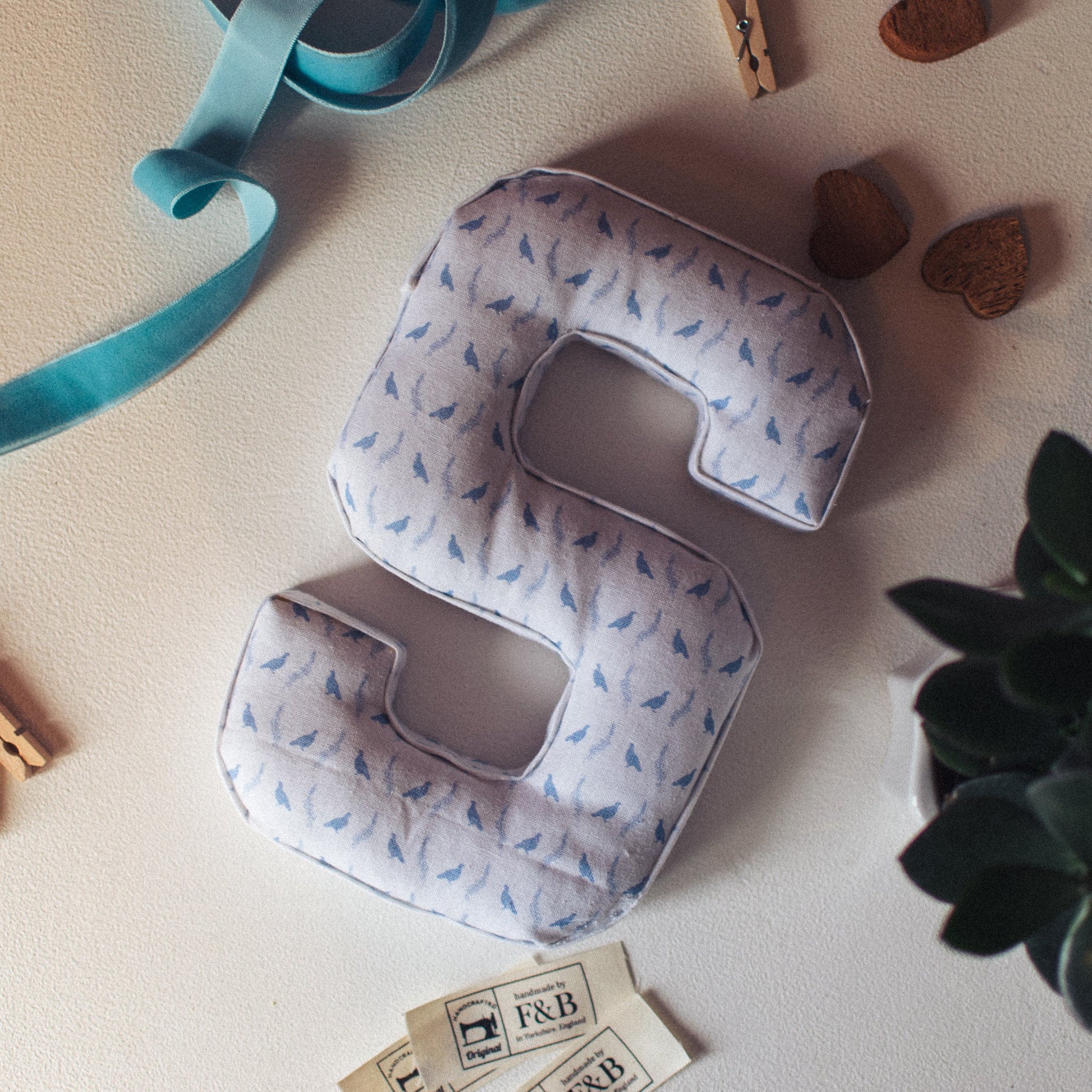 Letter in Grouse & Heather Print - F&B Crafts - F&B Designs