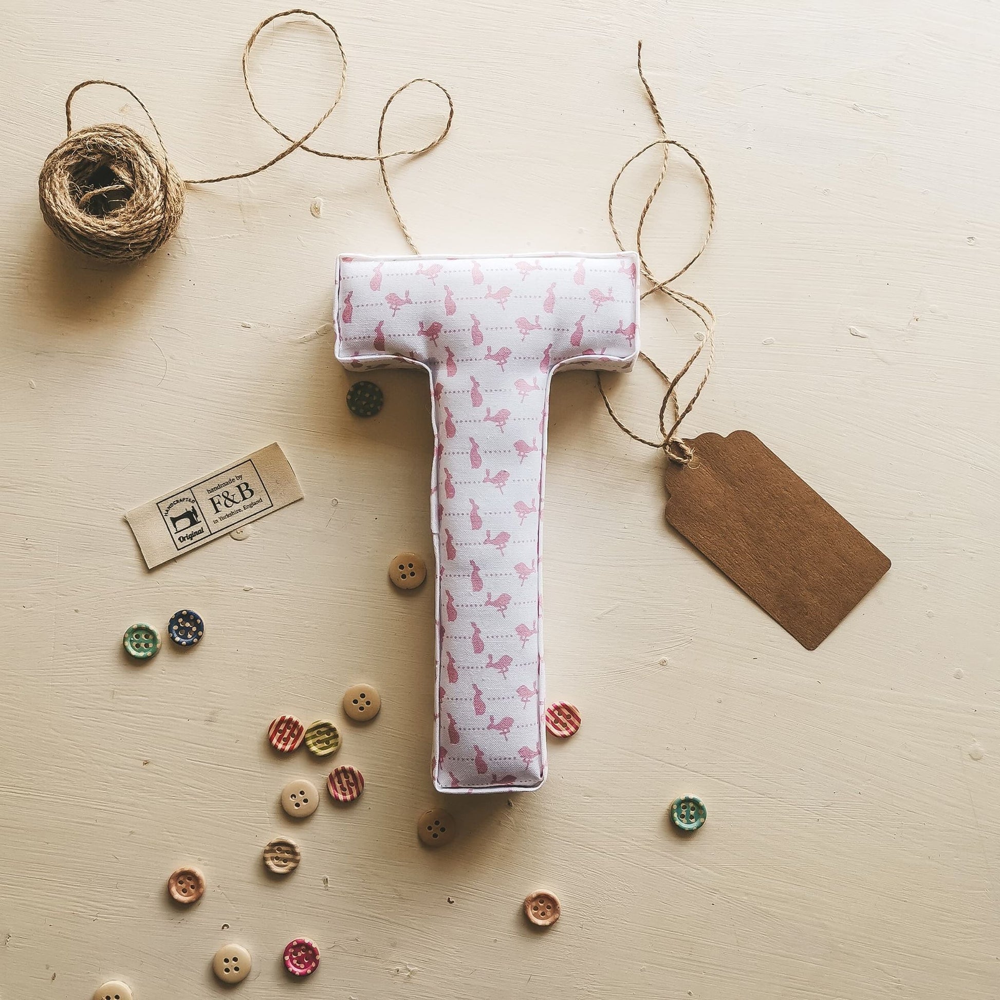 Letter in Hare & Dot Print - F&B Crafts - F&B Designs