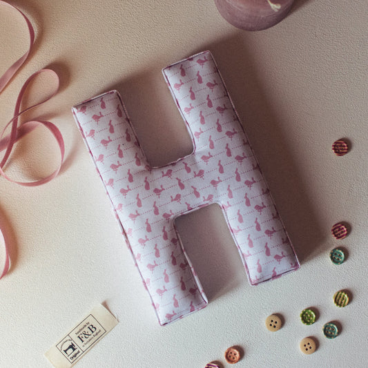 Letter in Hare & Dot Print - F&B Crafts - F&B Designs