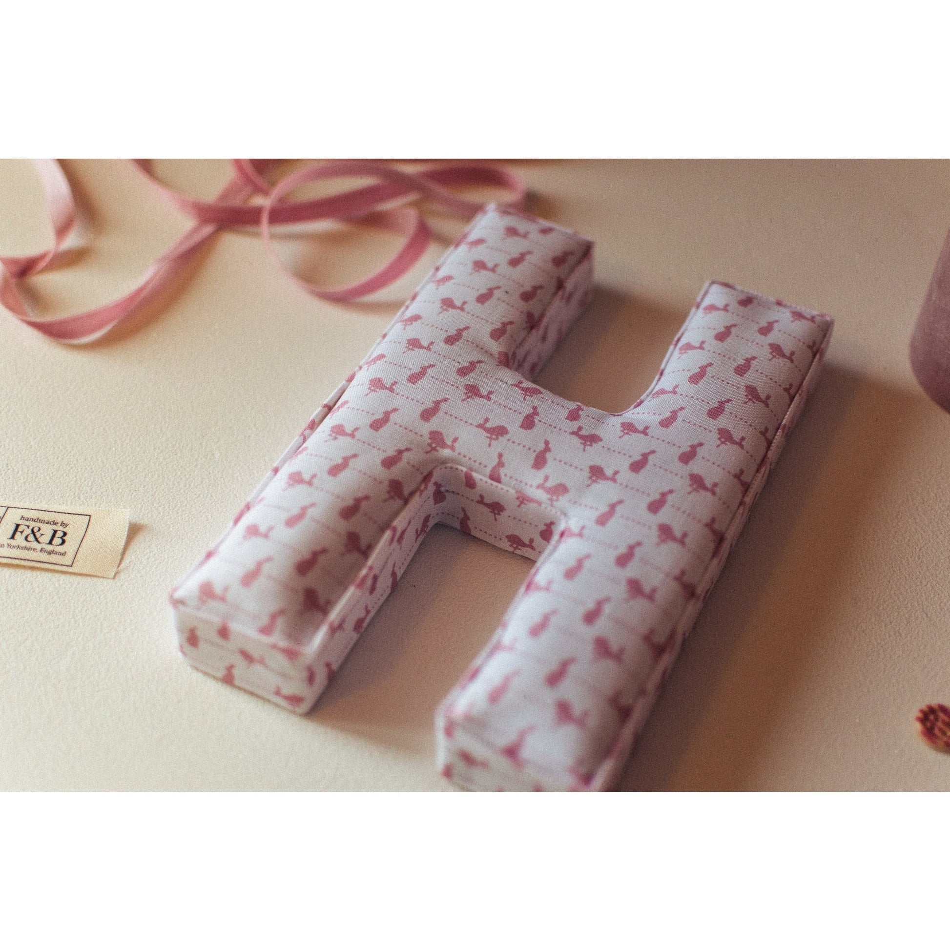 Letter in Hare & Dot Print - F&B Crafts - F&B Designs