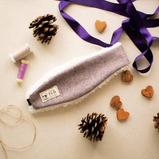 Lilac Tweed Head Warmer - F&B Crafts - F&B Handmade