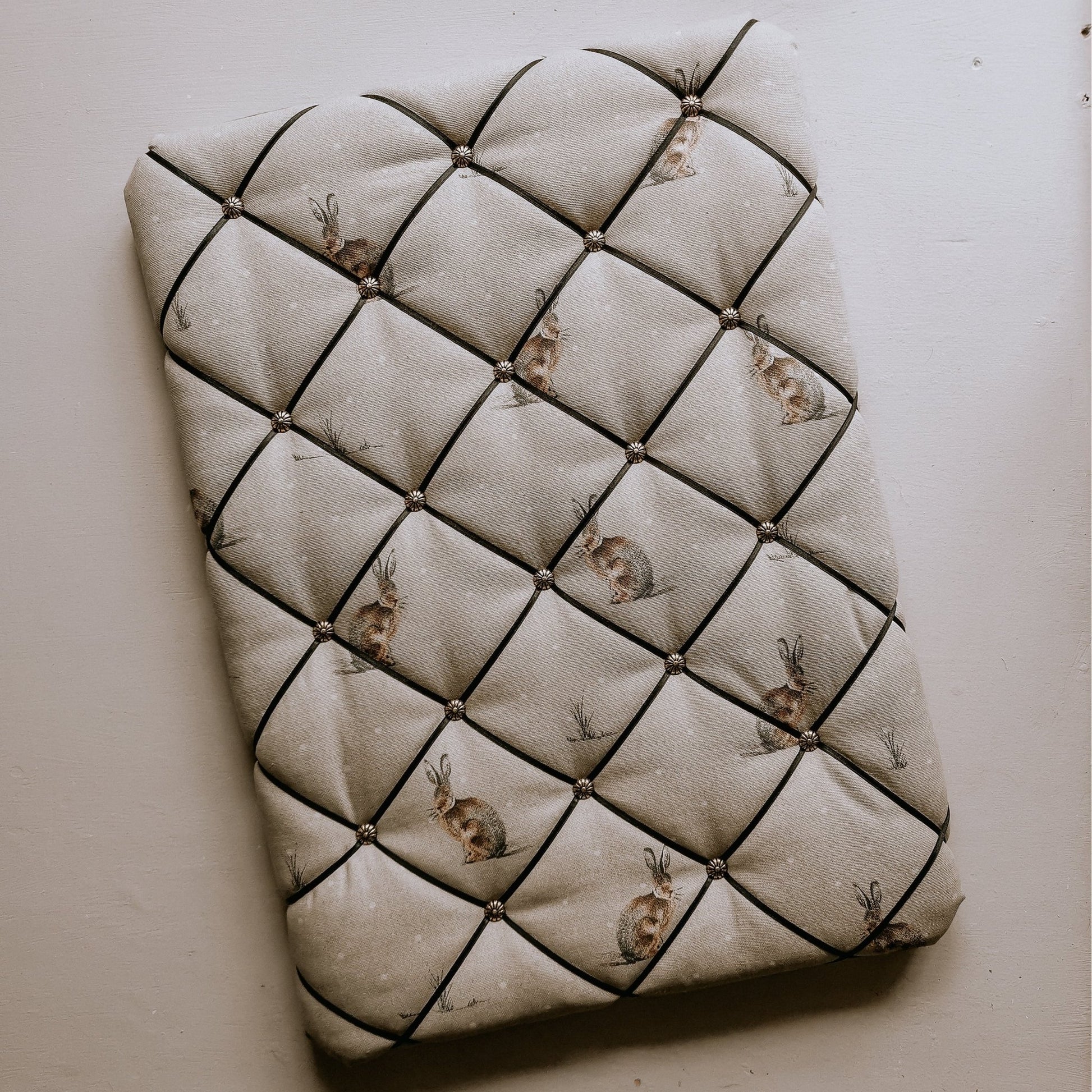Linen Hare Notice Board - F&B Crafts - F&B Handmade