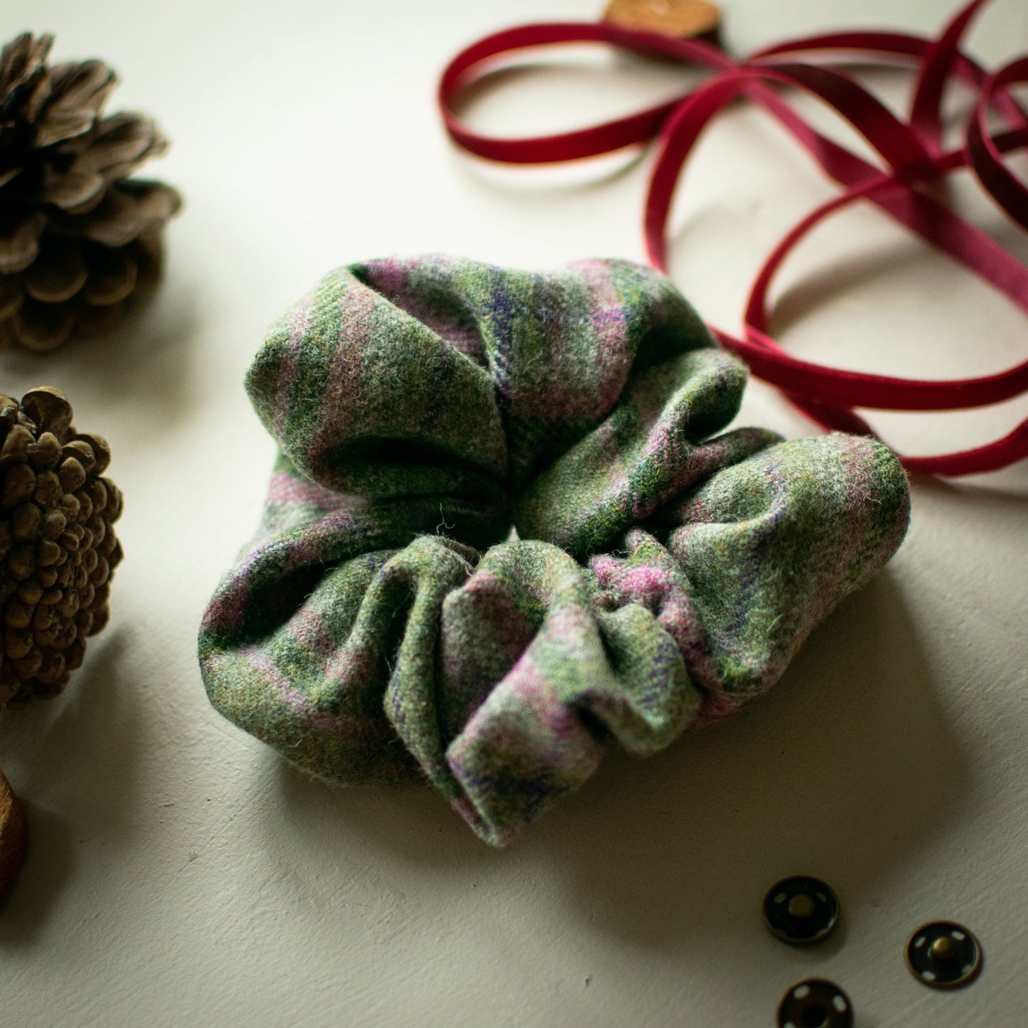 Meadow Tweed Scrunchies - F&B Crafts - F&B Handmade