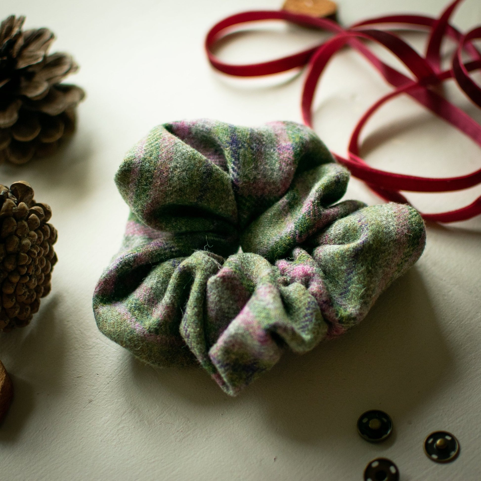 Meadow Tweed Scrunchies - F&B Crafts - F&B Handmade