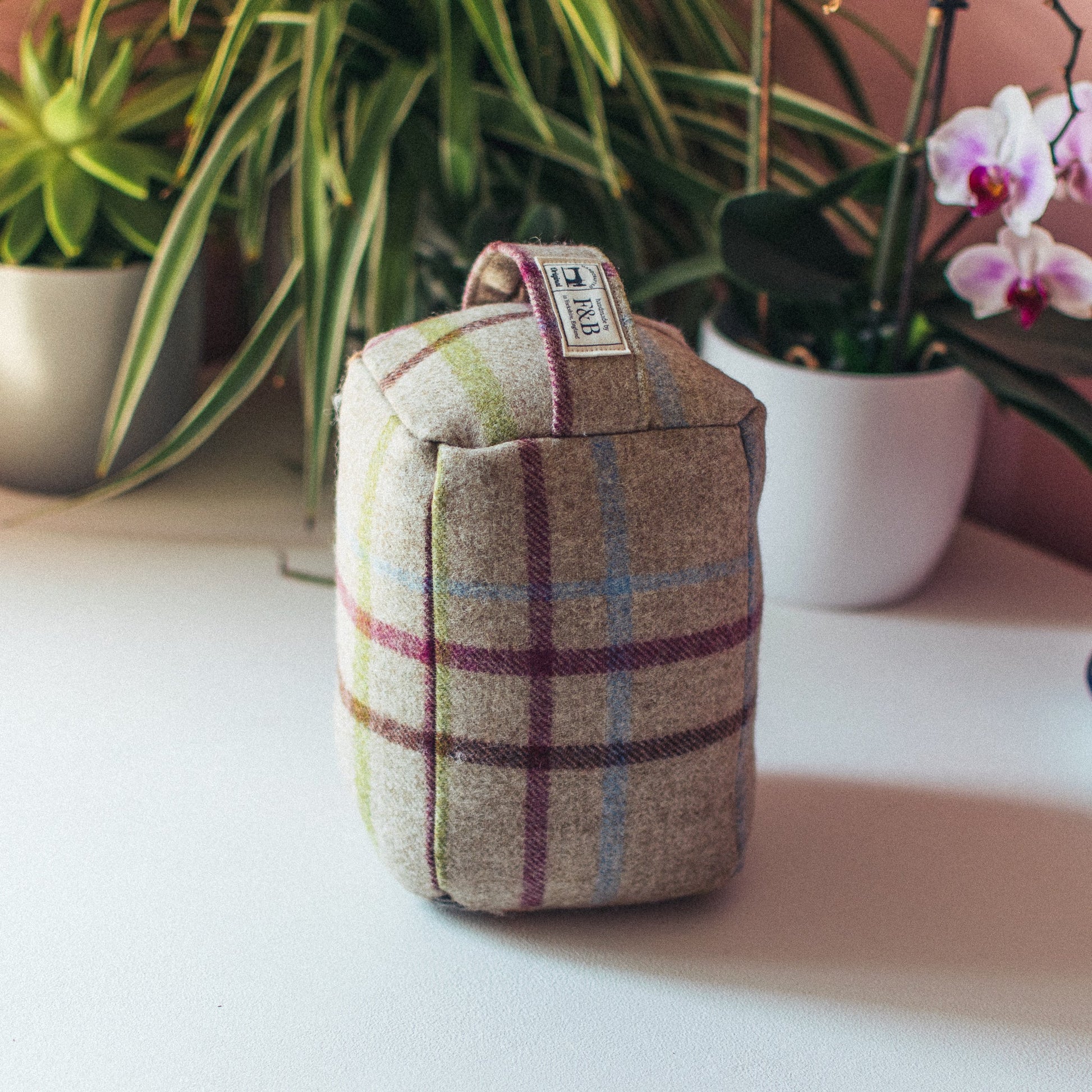 Multicoloured Tartan Doorstop - F&B Crafts - F&B Handmade