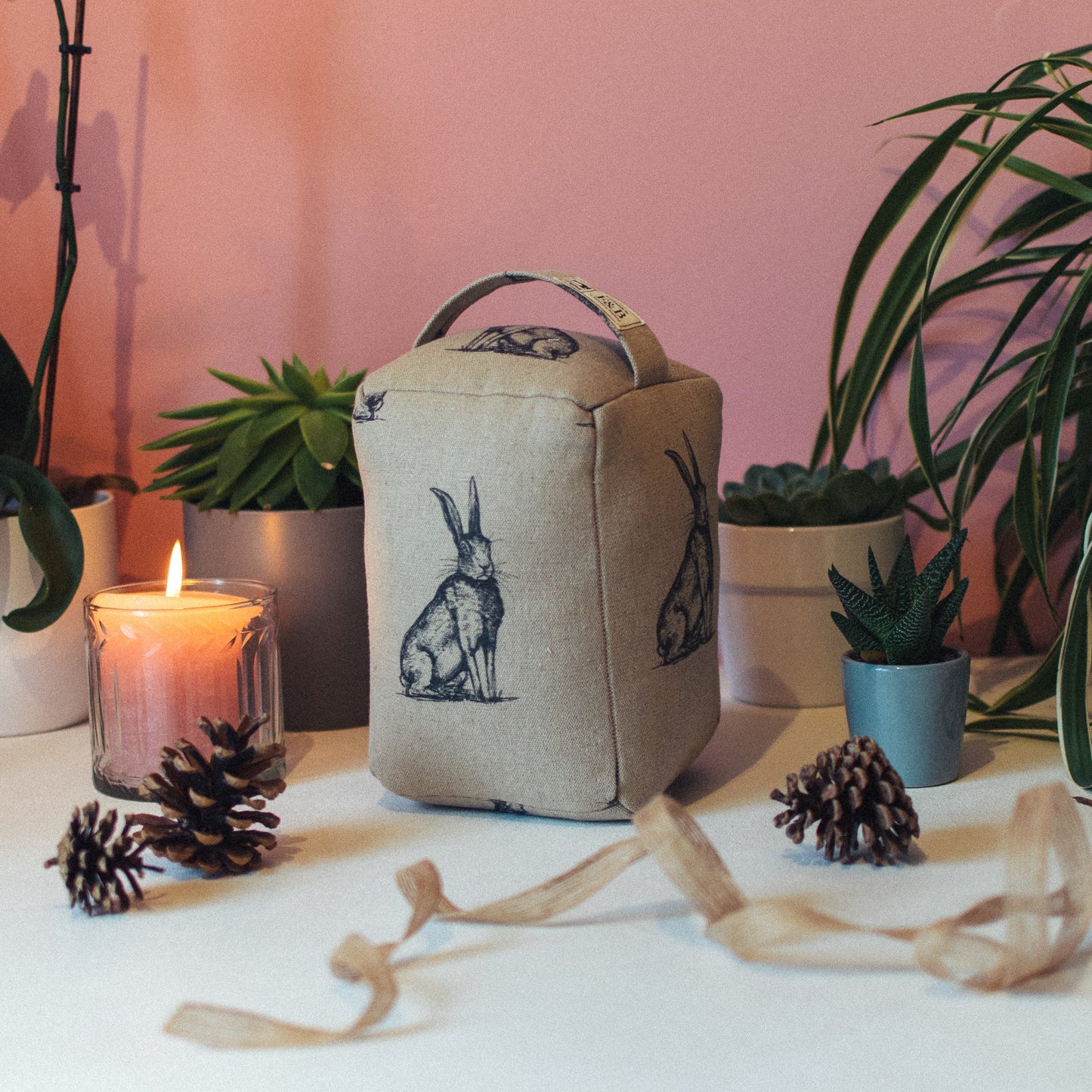 Pen Illustration Hare Print Doorstops - F&B Crafts - F&B Handmade