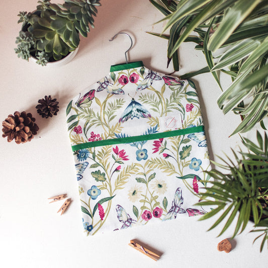 Pieris Floral Peg Bag - F&B Crafts - F&B Handmade