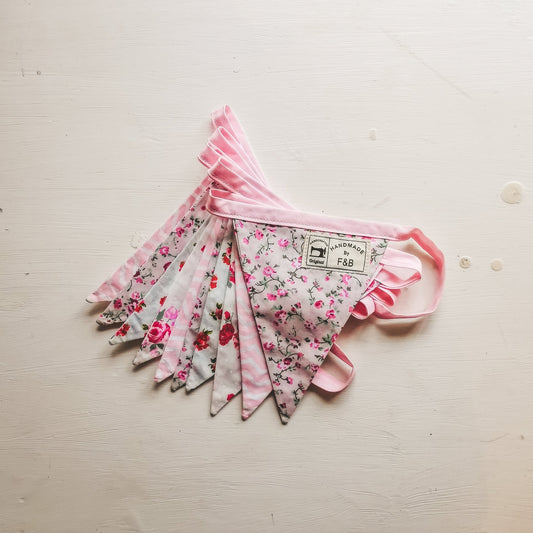 Pink Bunting - F&B Crafts - F&B Handmade