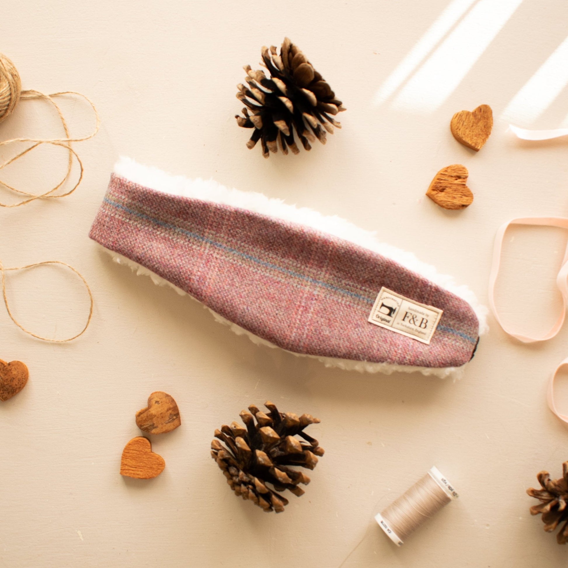 Rosefinch Tweed Head Warmer - F&B Crafts - F&B Handmade